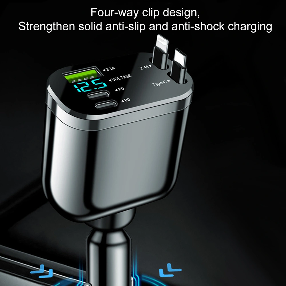 Four in one rope car charger - Code: CMH-04