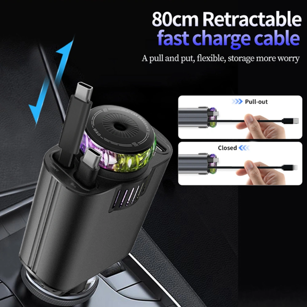 Starlight Multi-in-One Car Charging Rope with Fragrance