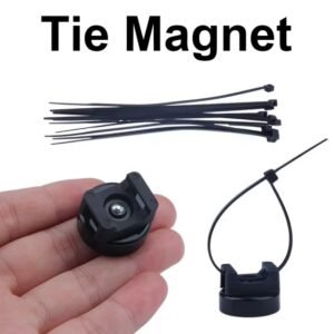 Magnetic Zip Tie Mount – Heavy-Duty, Reusable & 360° Rotating