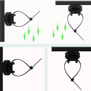 Magnetic Zip Tie Mount – Heavy-Duty, Reusable & 360° Rotating