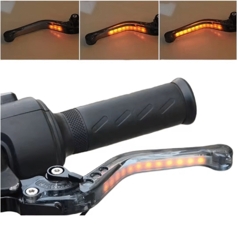 LED Brake Levers with Integrated Turn Signals – Universal Fit