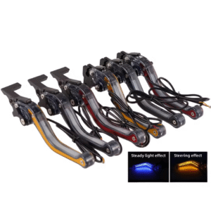 LED Brake Levers with Integrated Turn Signals – Universal Fit